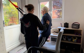 Harry on the TRX at 98